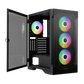Gamdias Computer Case ATX Mid Tower Gaming PC Case with 4x ARGB Fans (Talos E2 ELITE)