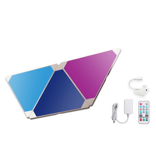 Fantech Smart RGB LED Light Panel Triangle Kit with Smart APP Controller