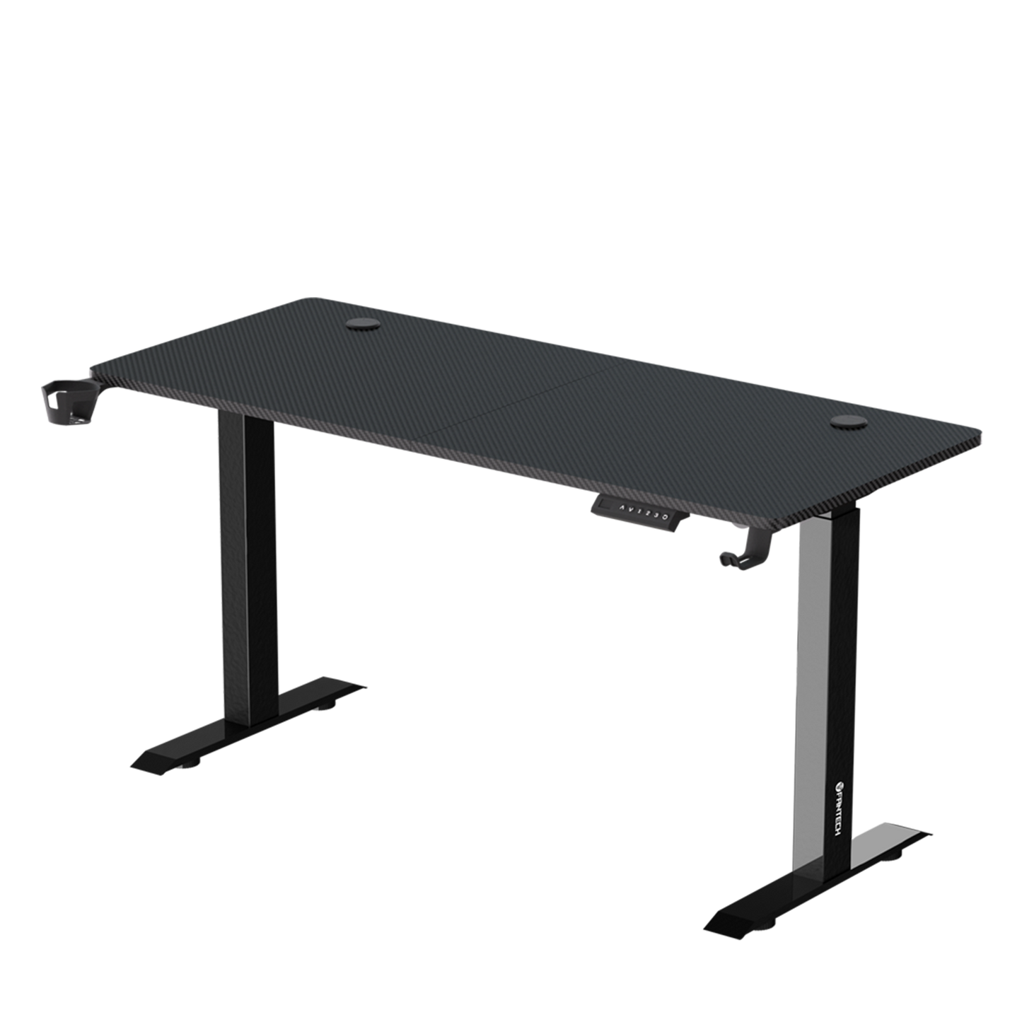 Fantech Office Desk Height Adjustable Motorised Electric Stand Gaming Table 140x60cm (GD914) (Black)