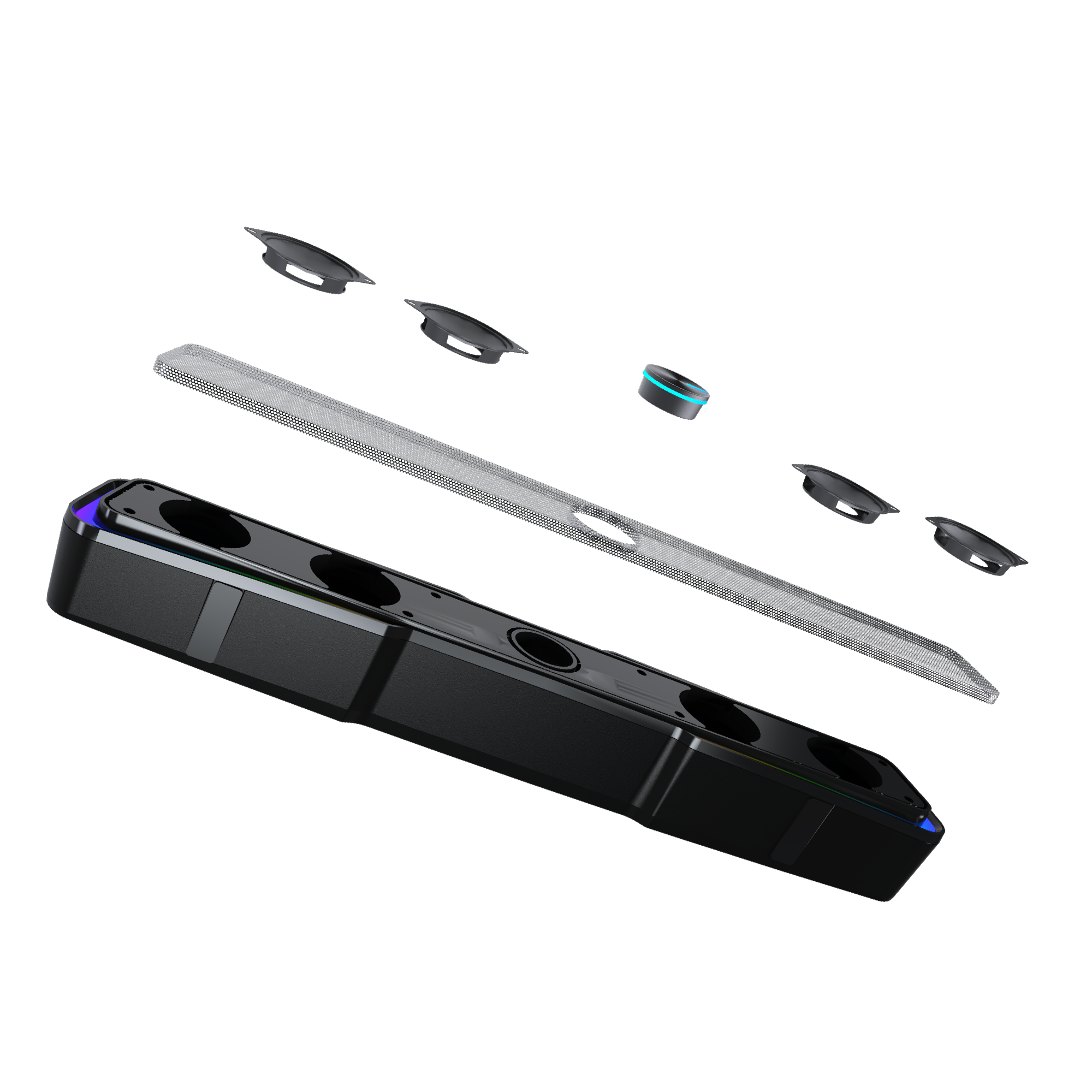 Fantech Bluetooth 5.3 Soundbar Dual mode RGB Lighting Gaming Speaker (GS305)