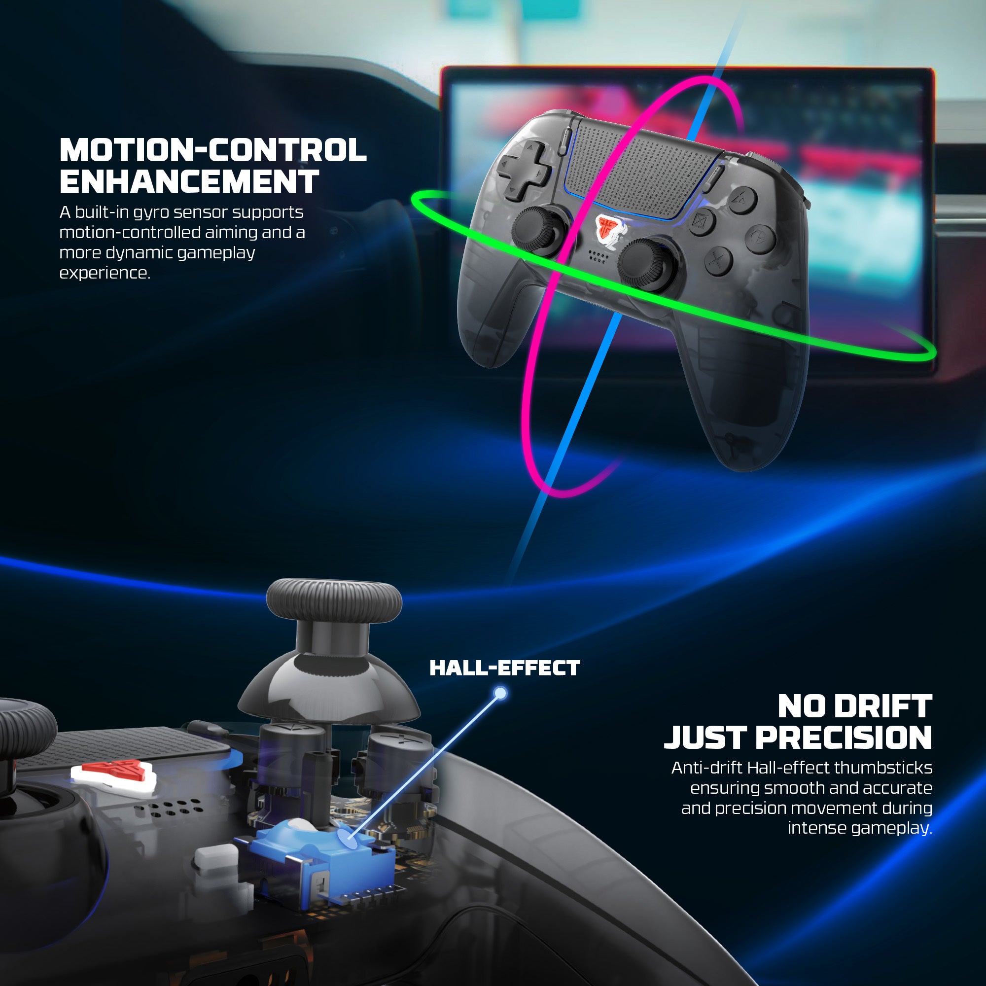 Fantech NOVA II D Wireless PS5/PC Gaming Controller with Touchpad
