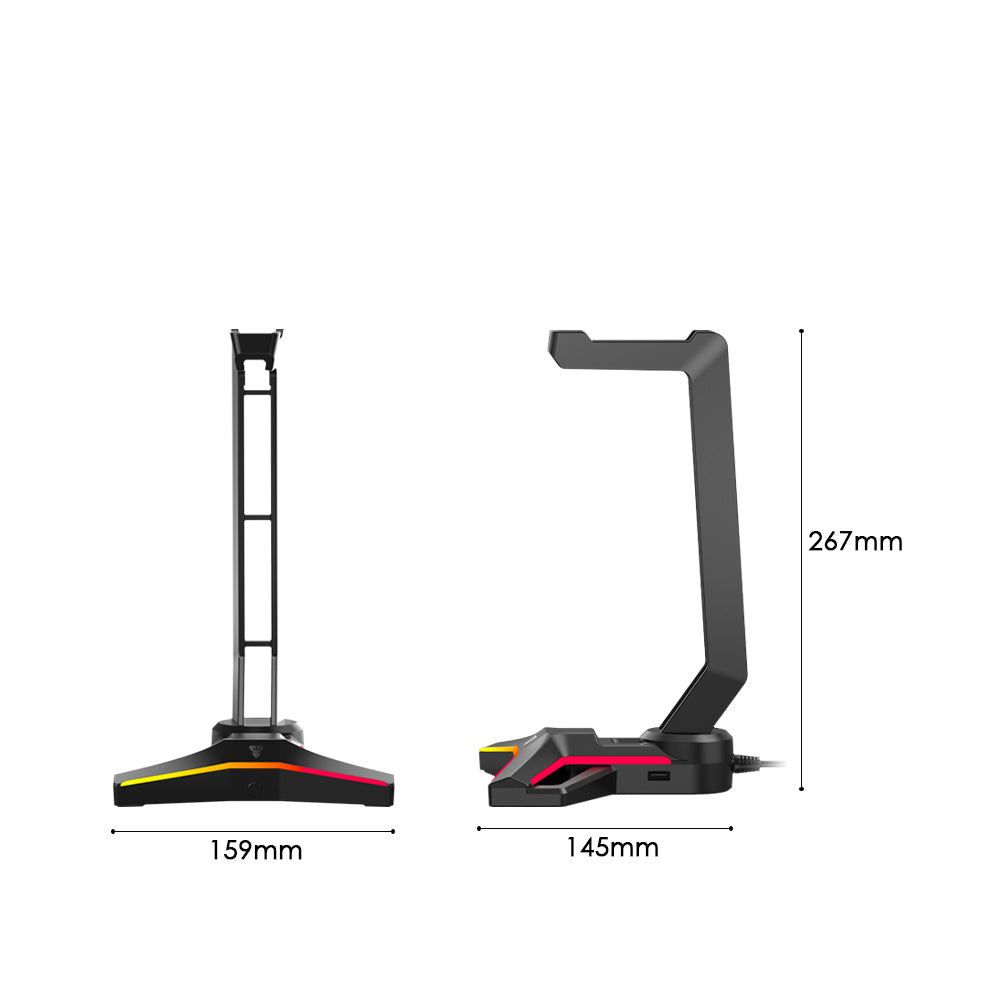 Fantech AC304 Pro RGB Headset Stand with USB Port (Black)
