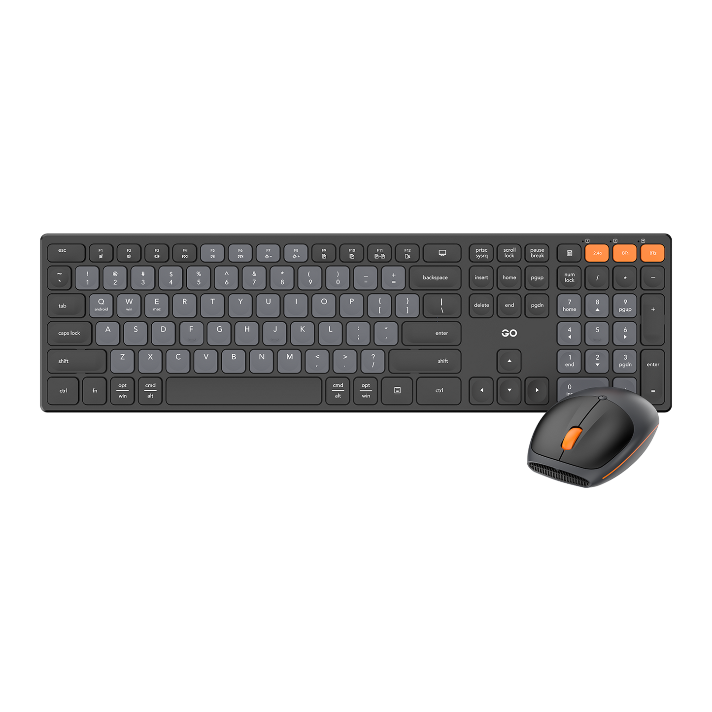 Fantech Office Wireless Keyboard and Mouse Combo Computer Keyboard Set (WK895-Black)