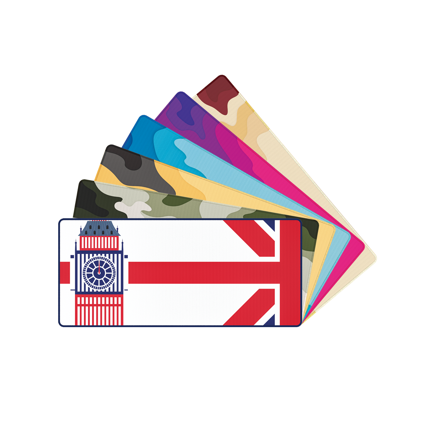 Fantech Mousemat 900x400x4mm Anti-Slip Premium Rubber Computer Desk Mouse Pad ( London Tour )