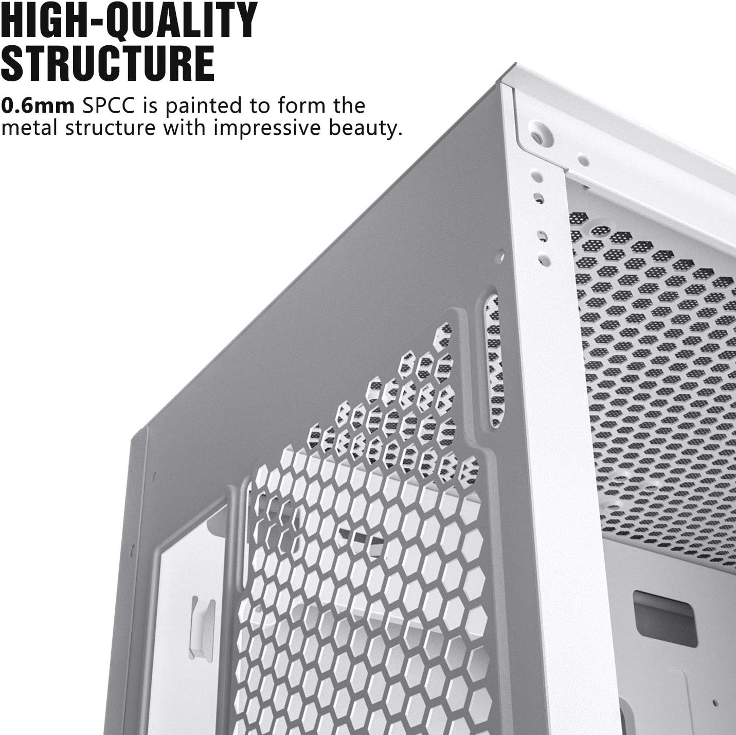 DarkFlash Gaming PC Case Tempered Glass Micro-ATX Tower Computer Case Support 330mm VGA Length (DLM21-Mesh)