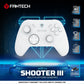 Fantech Wireless Gaming Controller Gamepad Vibration Turbo Mode for Windows PC / PS3 (WGP13S)(White)