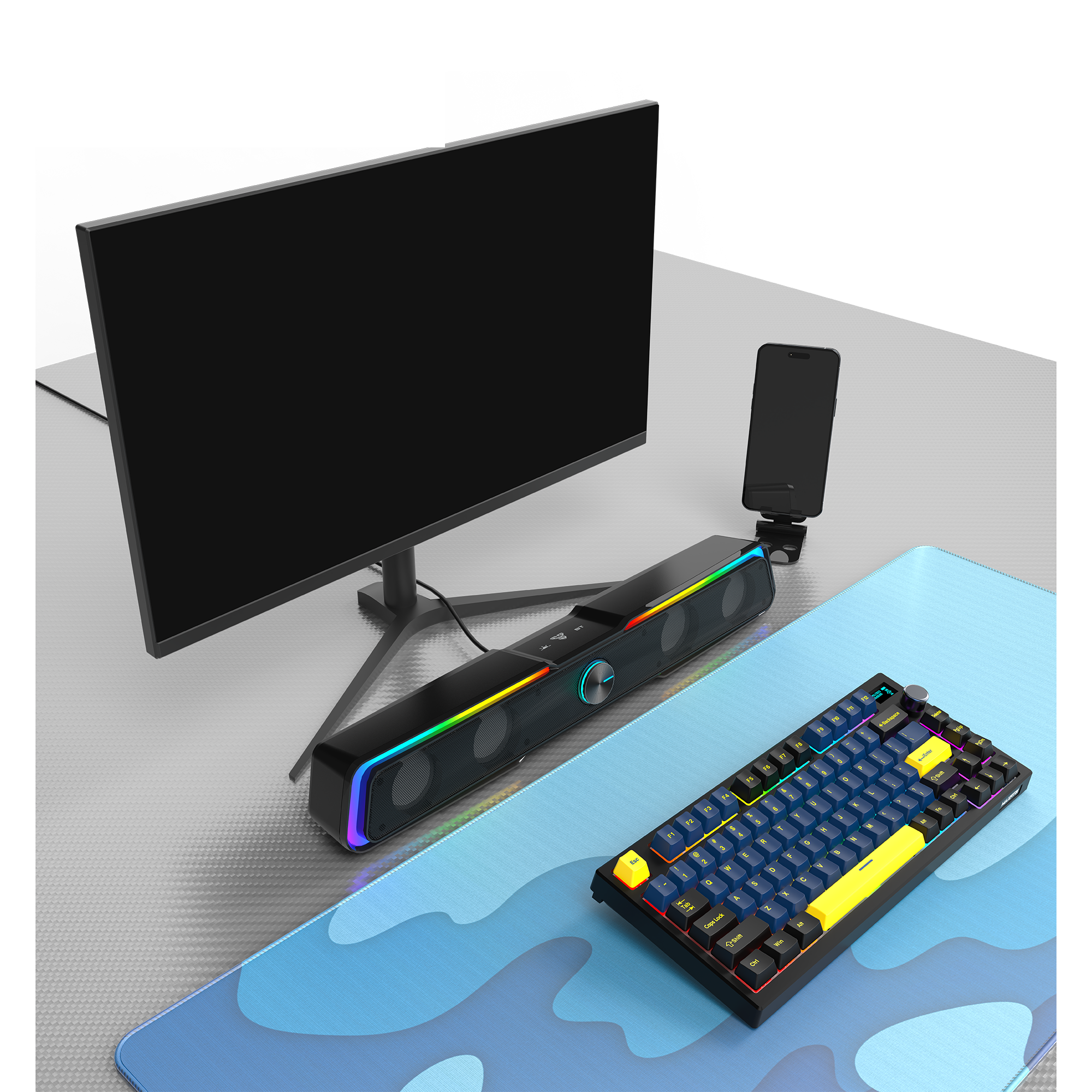 Fantech Bluetooth 5.3 Soundbar Dual mode RGB Lighting Gaming Speaker (GS305)