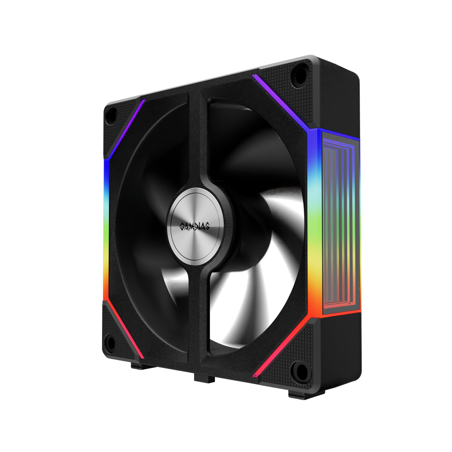 Gamdias AEOLUS P2 ARGB Computer Case Fan PWM 120mm Cooling Fan with Reverse Fan Blade