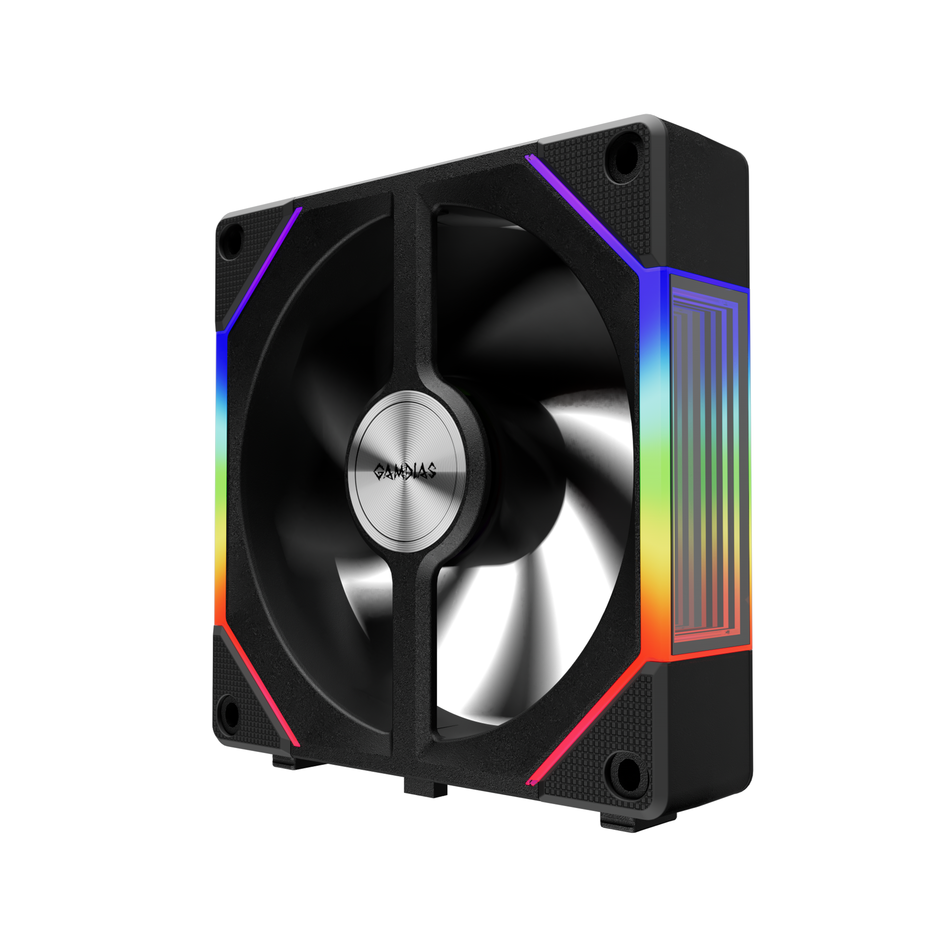 Gamdias AEOLUS P2 ARGB Computer Case Fan PWM 120mm Cooling Fan with Reverse Fan Blade