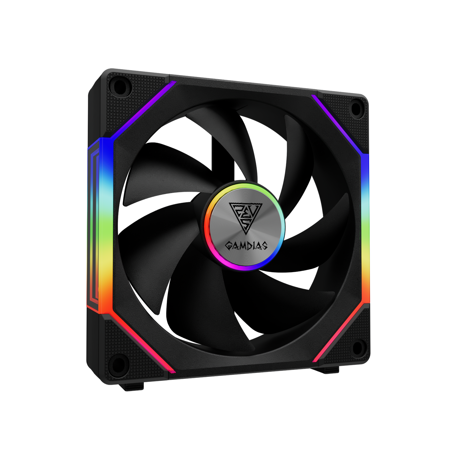 Gamdias AEOLUS P2 ARGB Computer Case Fan PWM 120mm Cooling Fan with Reverse Fan Blade