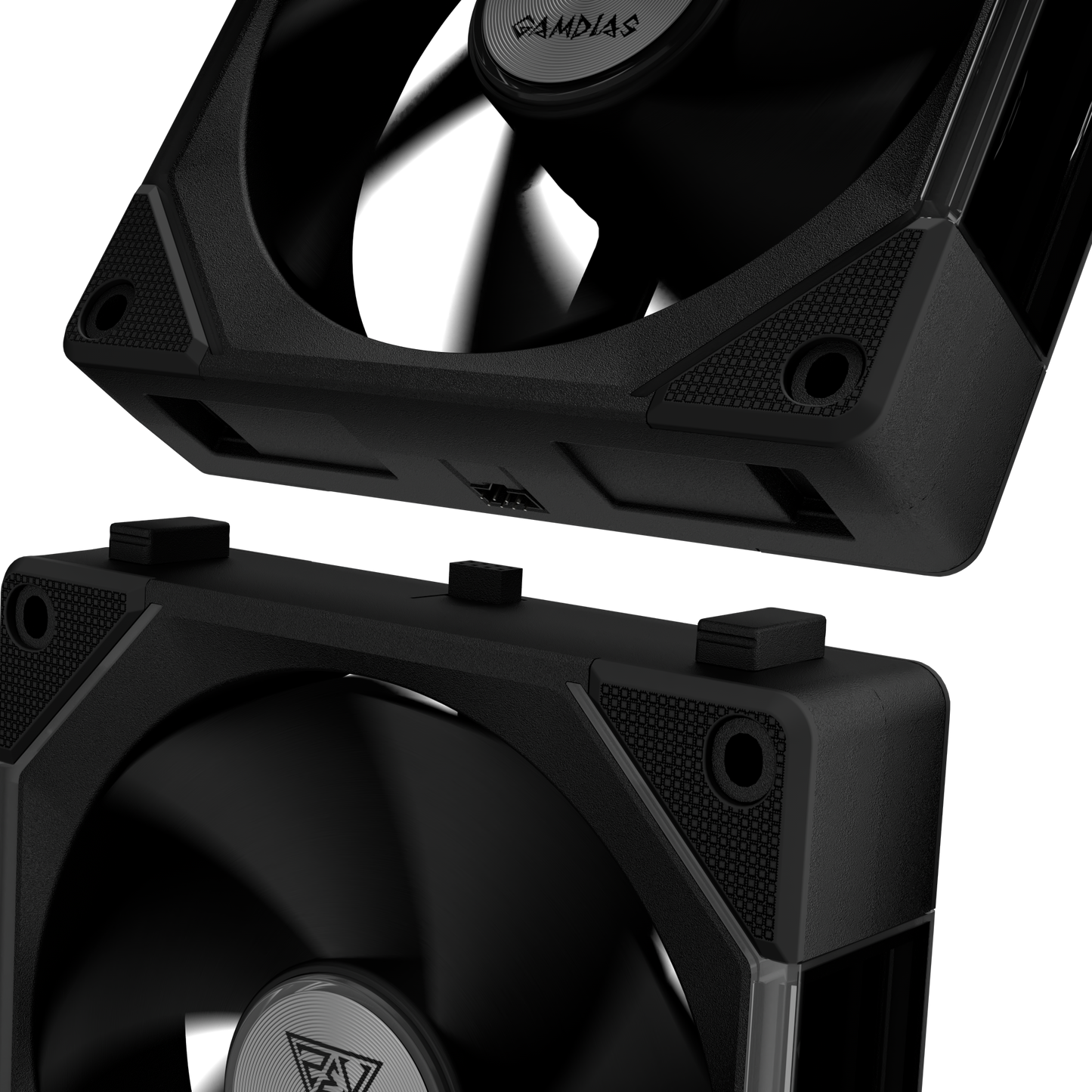 Gamdias AEOLUS P2 ARGB Computer Case Fan PWM 120mm Cooling Fan with Reverse Fan Blade