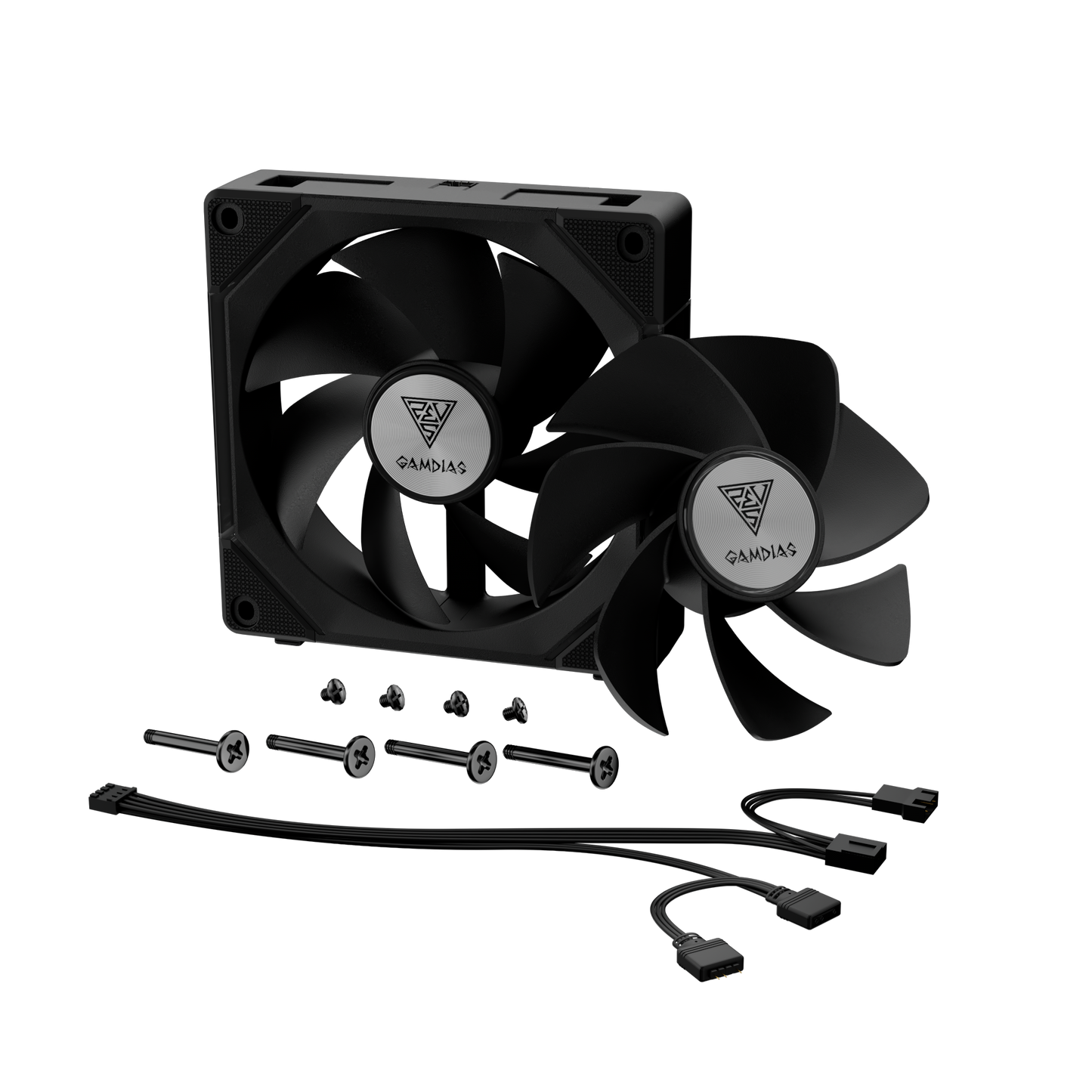 Gamdias AEOLUS P2 ARGB Computer Case Fan PWM 120mm Cooling Fan with Reverse Fan Blade