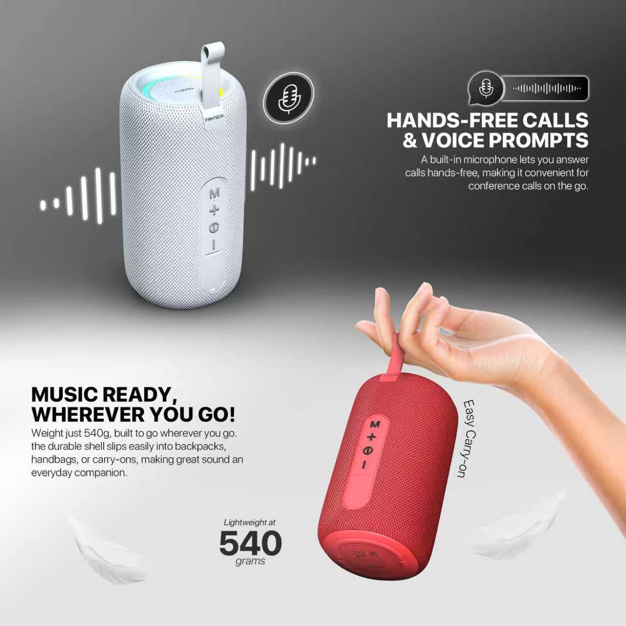 Fantech NeraBox Portable Deep bass Wireless Speaker