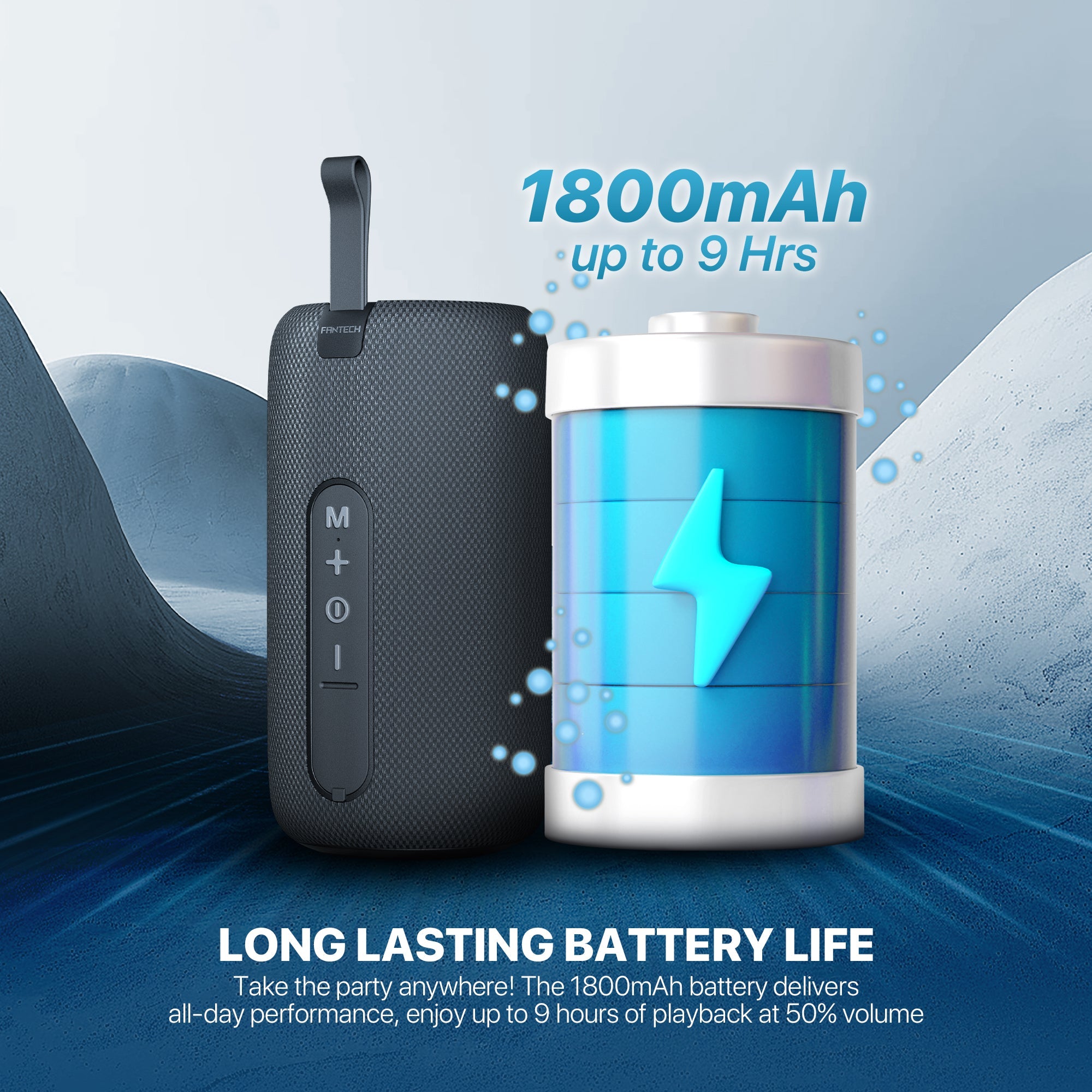 Fantech NeraBox Portable Deep bass Wireless Speaker