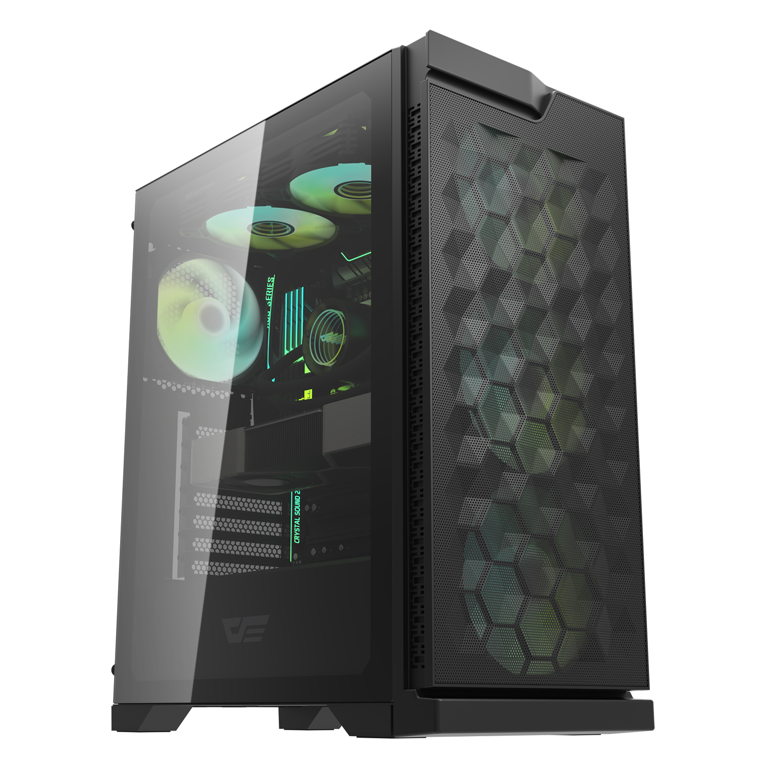 ARGB Extravaganza: Darkflash Gaming ATX Tower PC Case with Quadruple ...