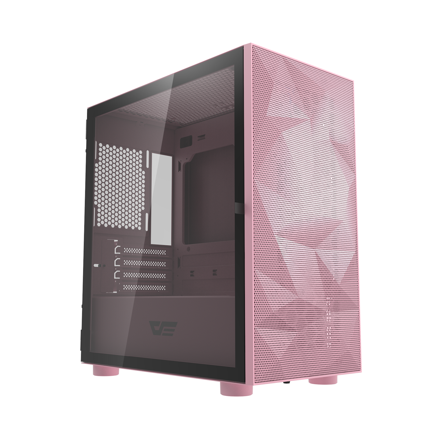 DarkFlash Gaming PC Case Tempered Glass Micro-ATX Tower Computer Case Support 330mm VGA Length (DLM21-Mesh)