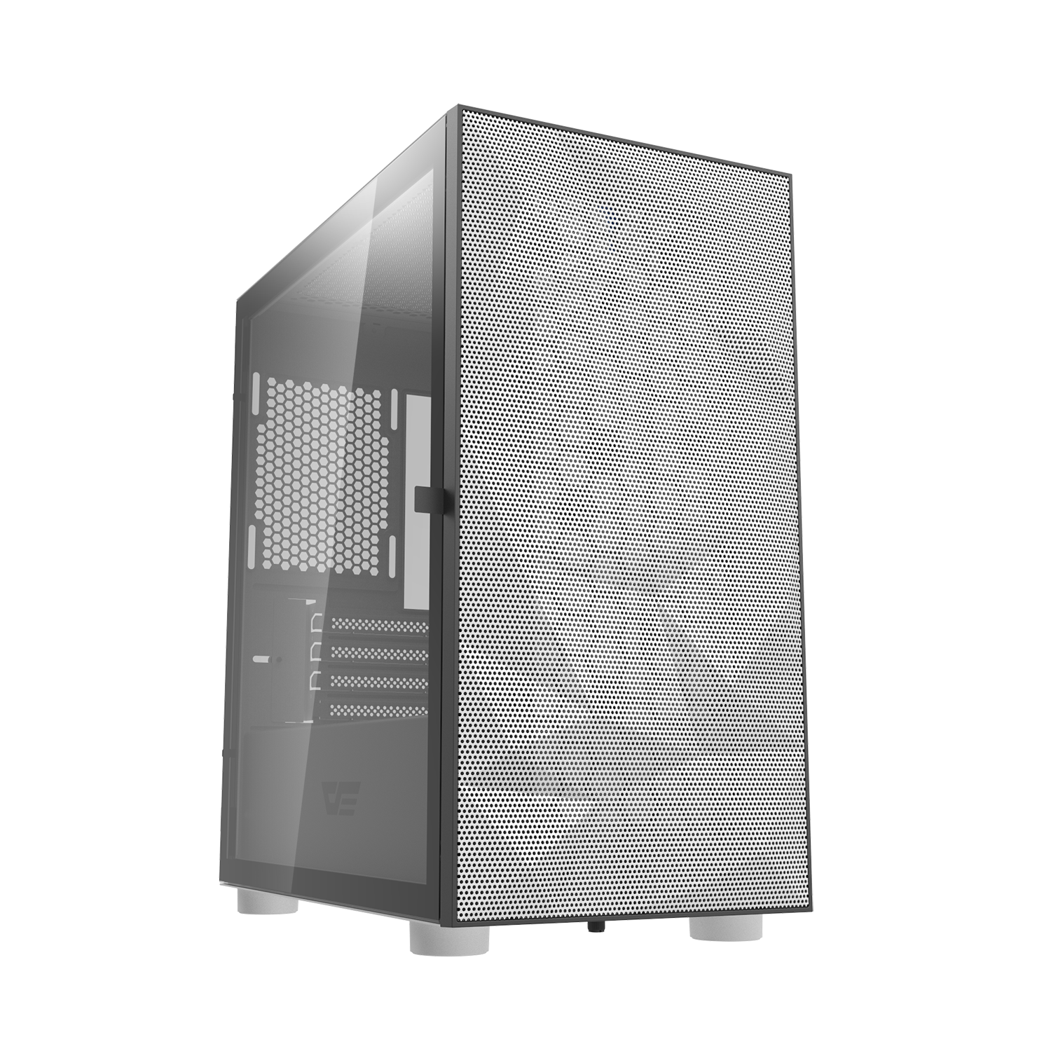 DarkFlash Gaming PC Case Tempered Glass Micro-ATX Tower Computer Case Support 330mm VGA Length (DLM21-Mesh)
