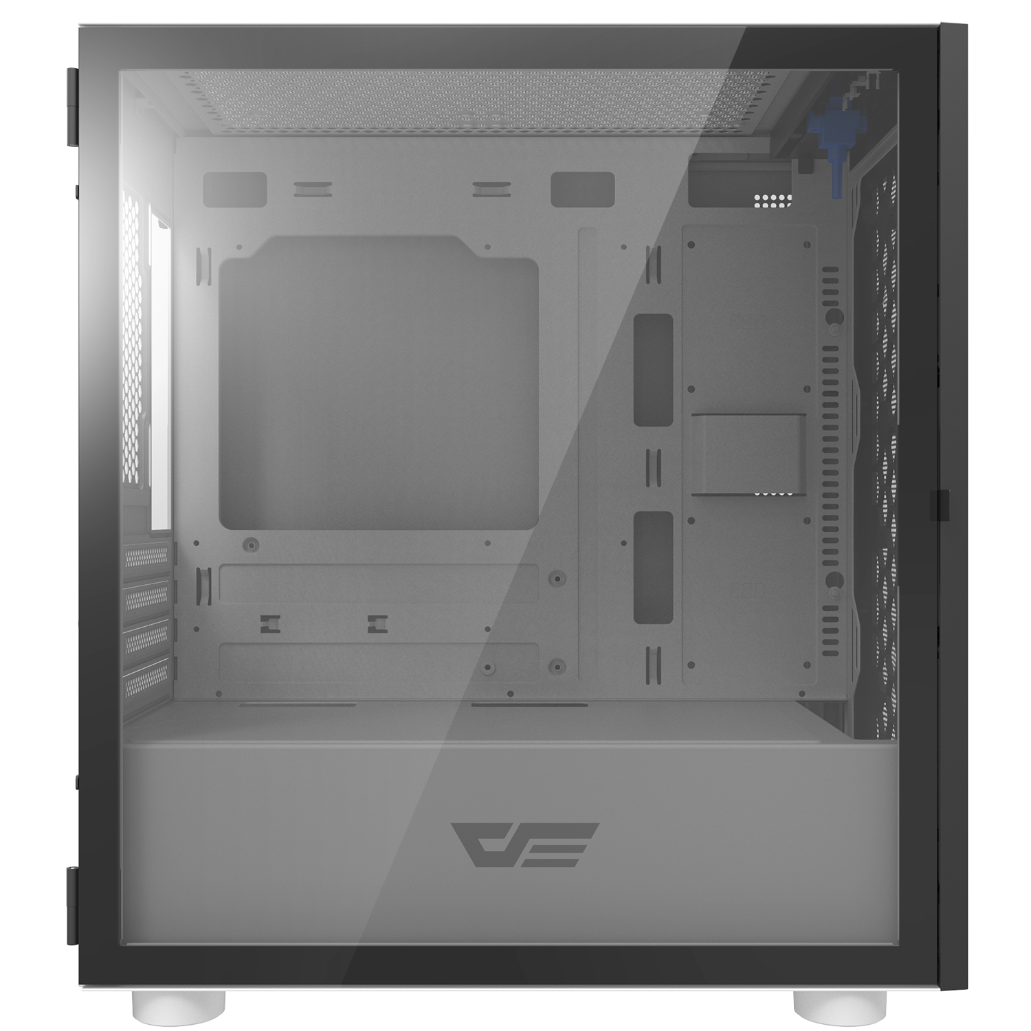 DarkFlash Gaming PC Case Tempered Glass Micro-ATX Tower Computer Case Support 330mm VGA Length (DLM21-Mesh)