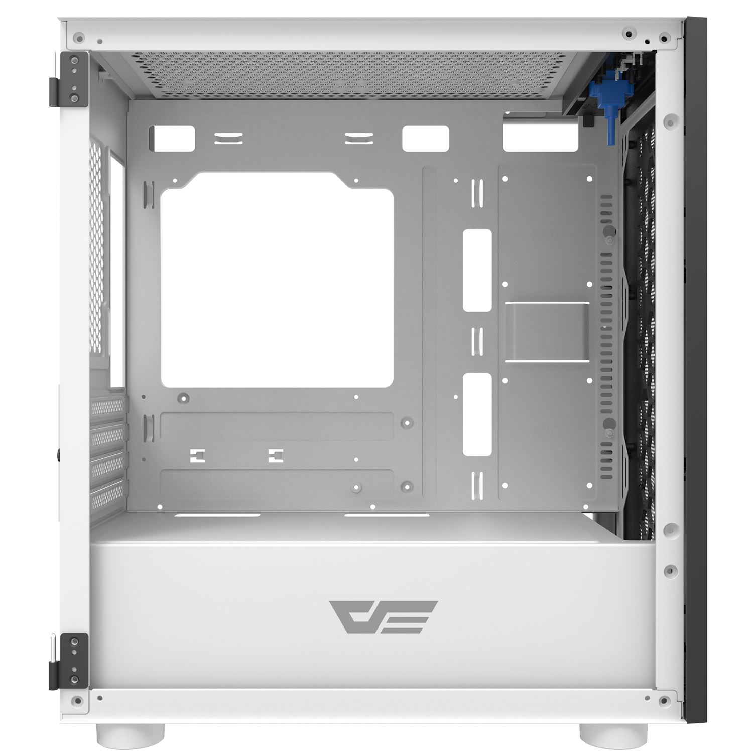 DarkFlash Gaming PC Case Tempered Glass Micro-ATX Tower Computer Case Support 330mm VGA Length (DLM21-Mesh)