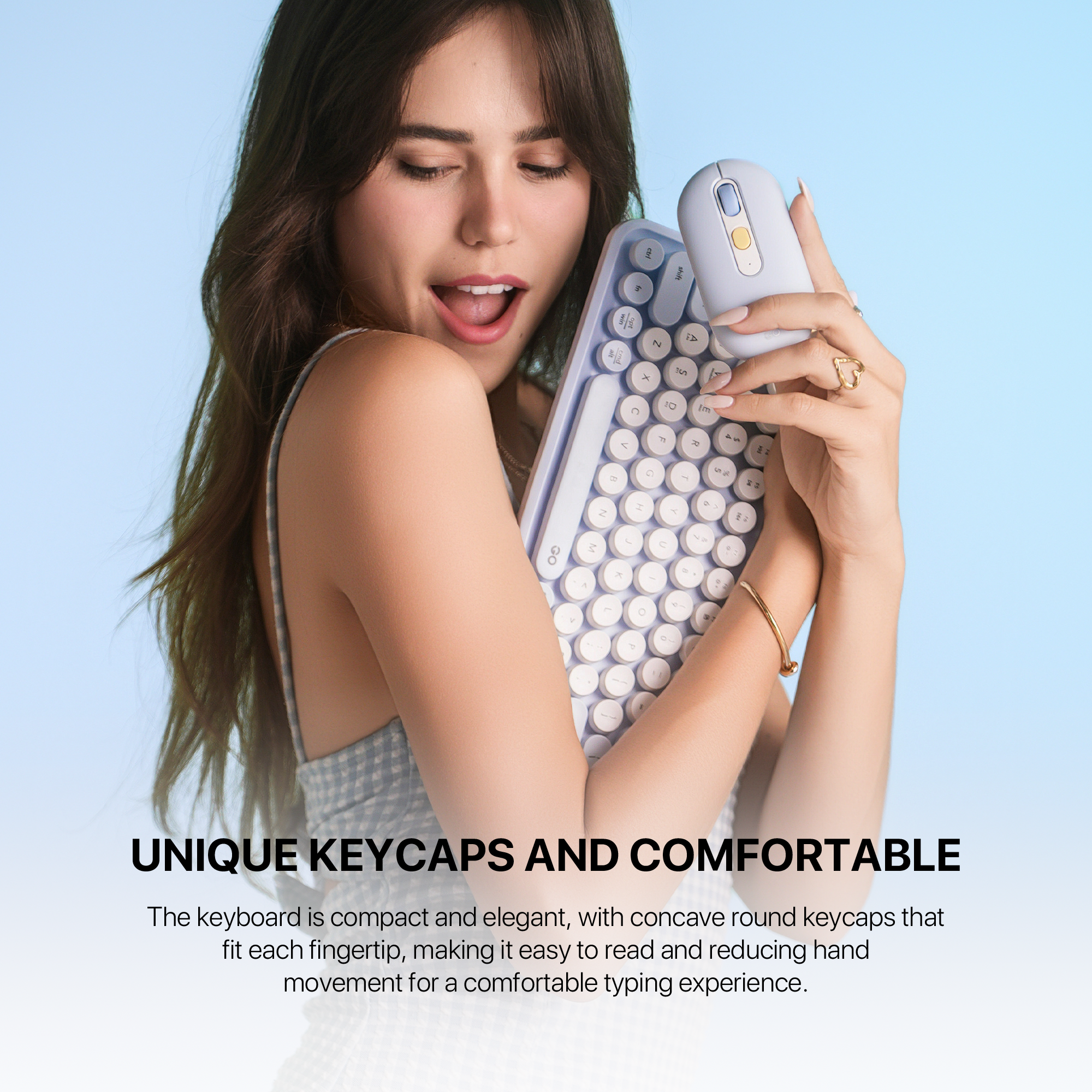 Fantech GO MOCHI101 95% Wireless Keyboard and Mouse Combo Computer Keyboard Set