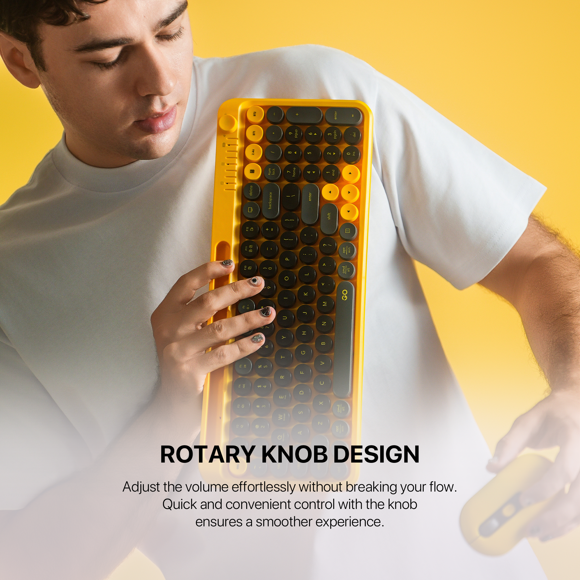 Fantech GO MOCHI101 95% Wireless Keyboard and Mouse Combo Computer Keyboard Set