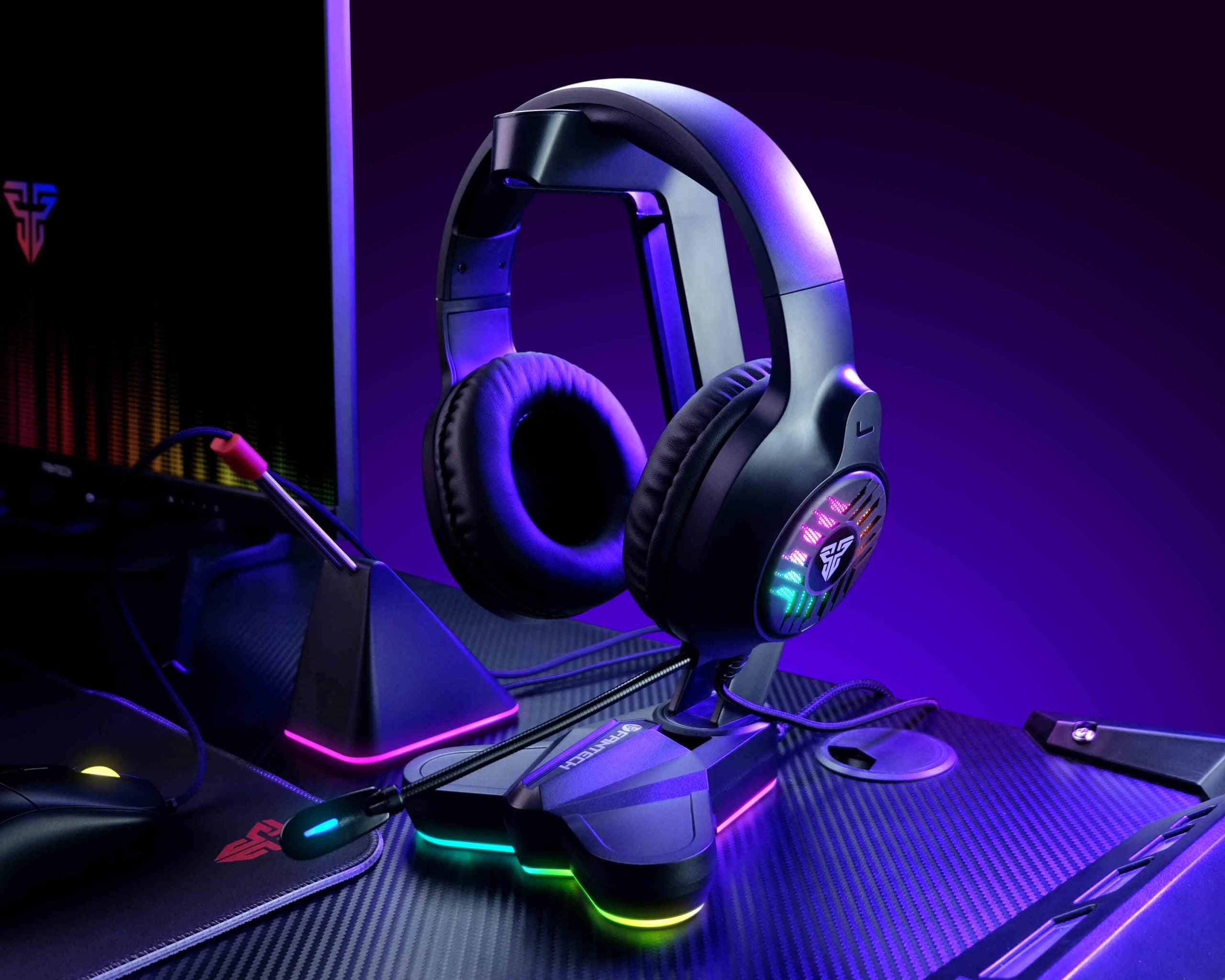 Fantech Gaming Headset with RGB light black MH87 Fantech Australia