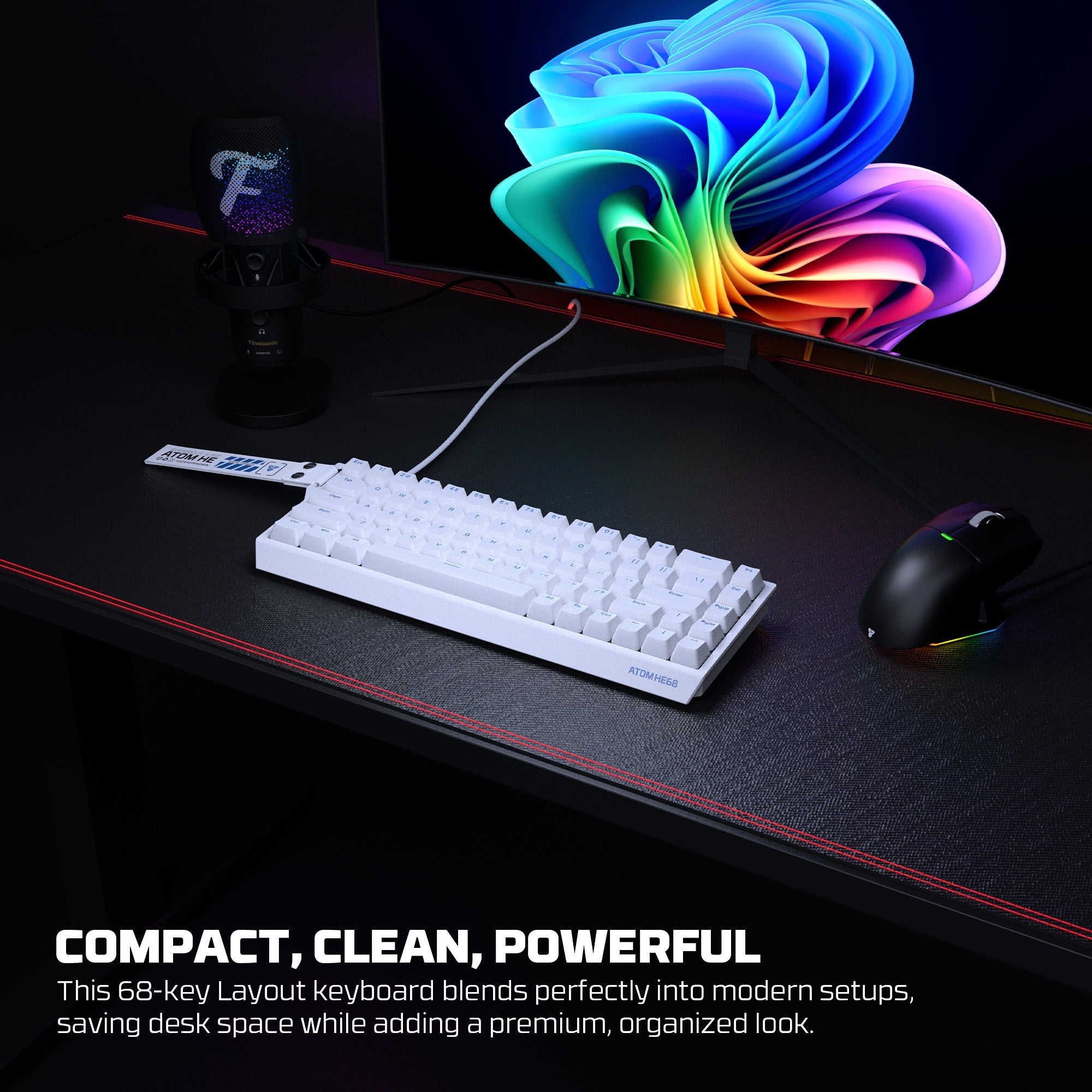 Fantech ATOM HE68 8K Wired Magnetic Keyboard