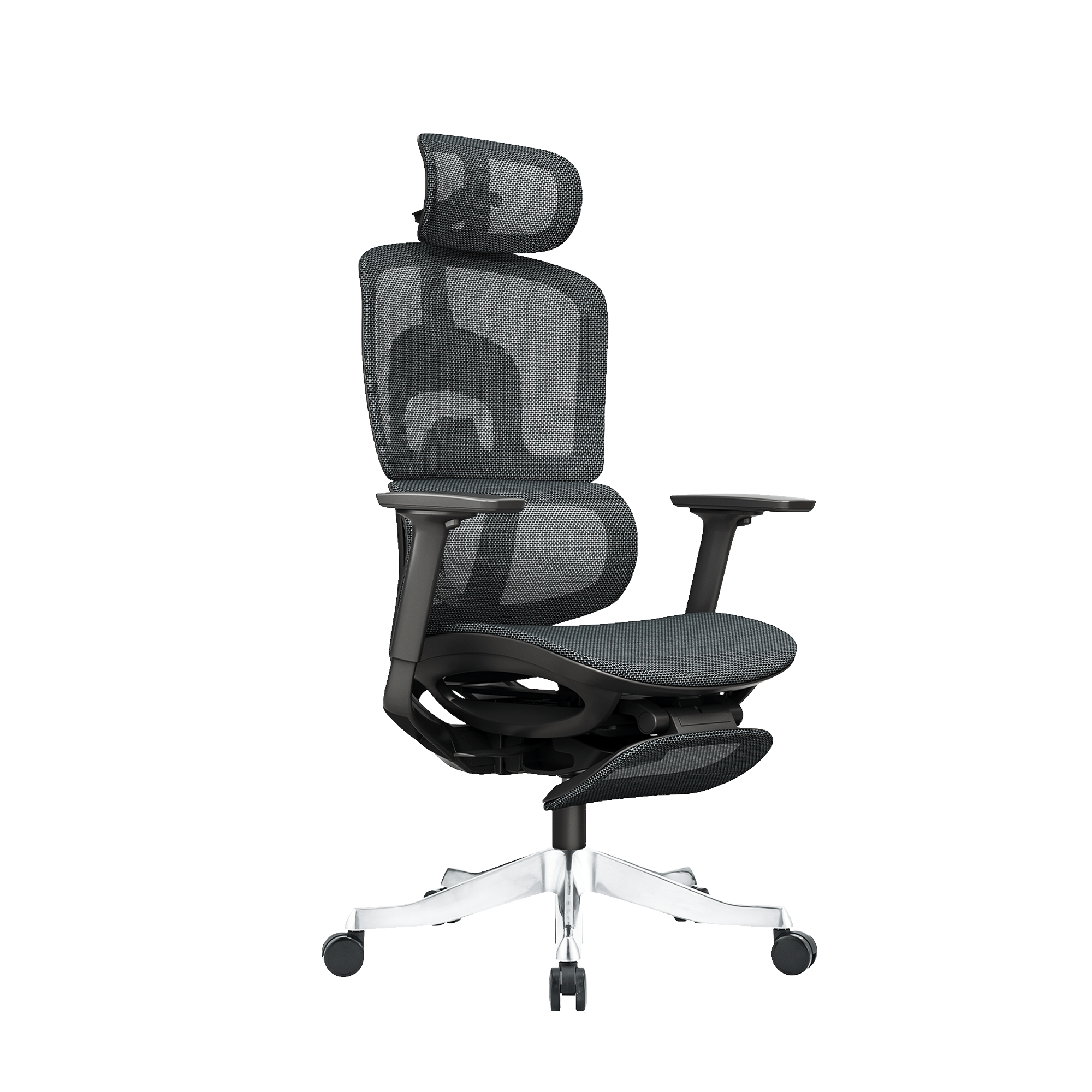 Fantech Ergonomic Office Chair Aluminum Base with Adjustable Leg Rest (OC3)