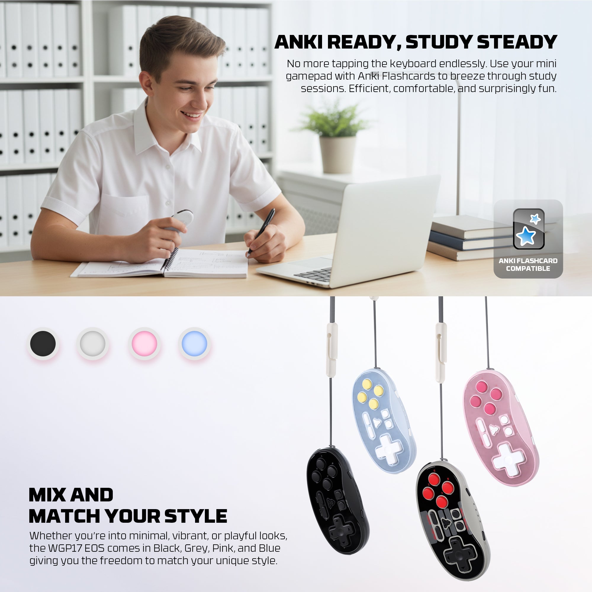 Fantech EOS MINI Bluetooth Pocket-Size Mini Gamepad Controller