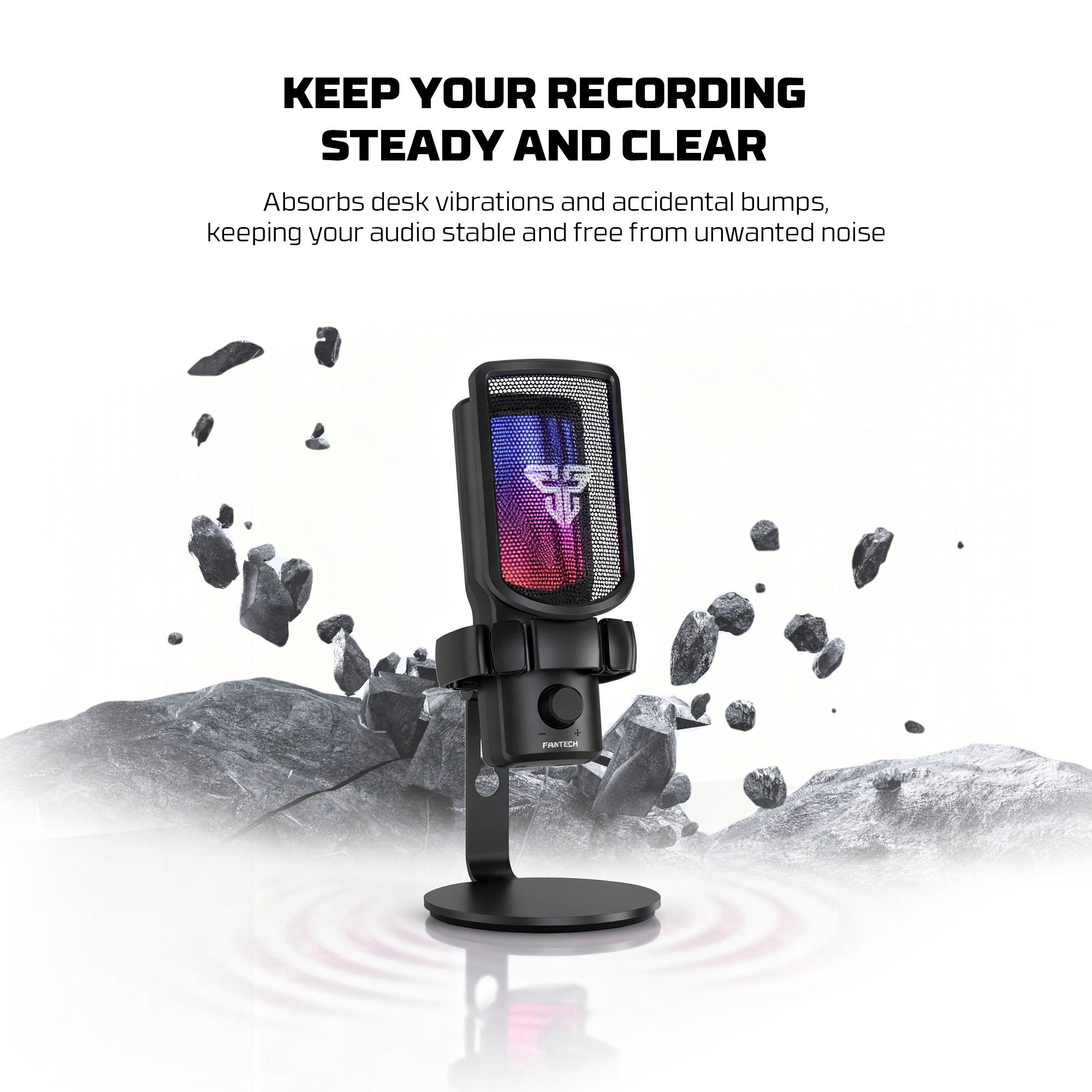 Fantech LEVIOSA WAVE Wireless Condenser Gaming Desktop Microphone