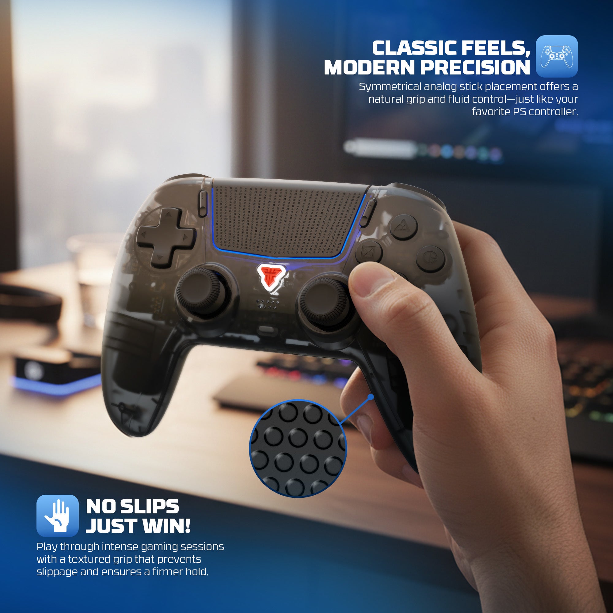Fantech NOVA II D Wireless PS5/PC Gaming Controller with Touchpad