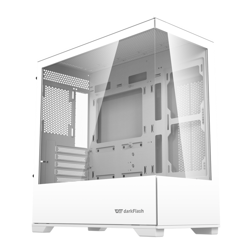 Compact and Versatile: DarkFlash DK415P White Micro-ATX Gaming Tower ...