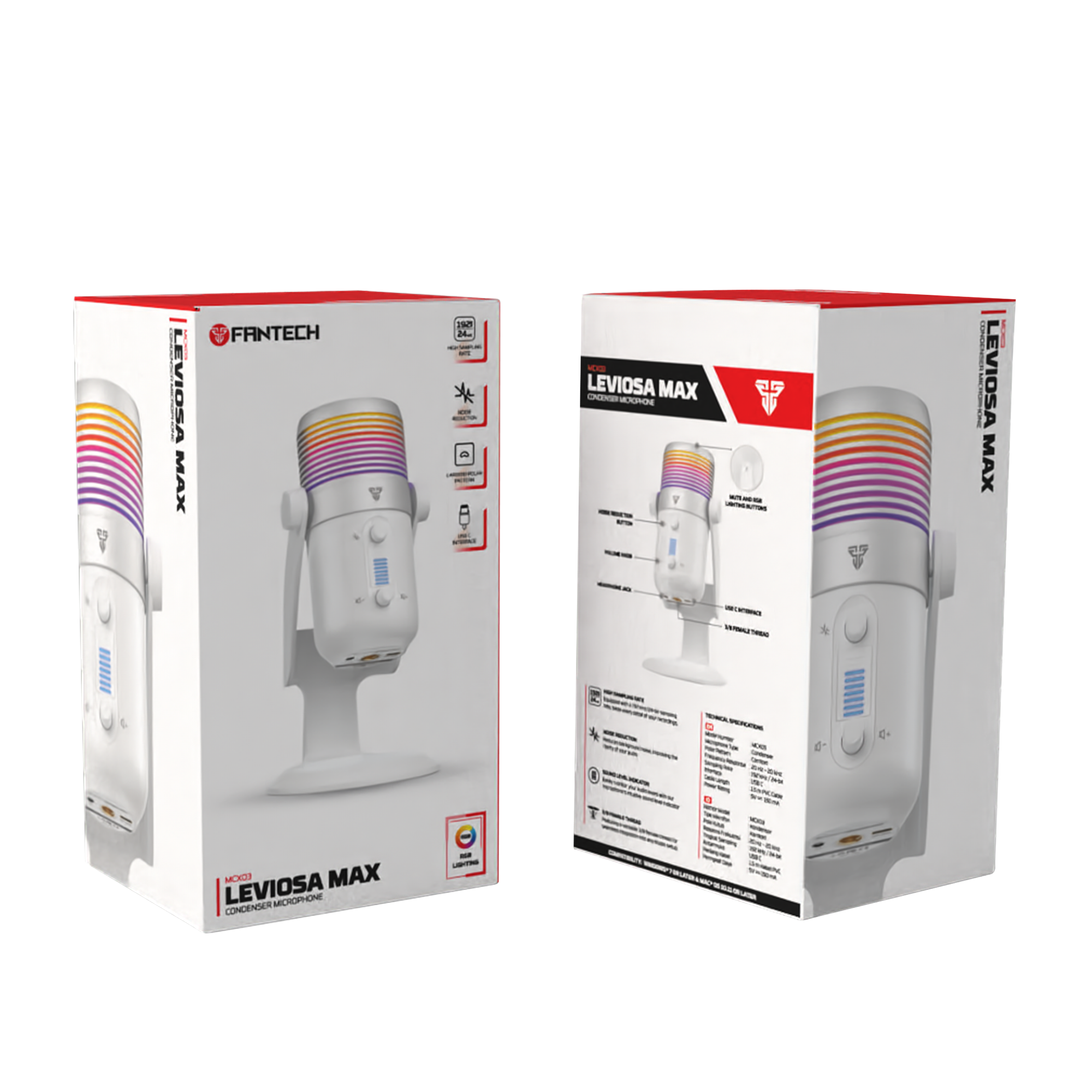 Fantech PC/ Computer USB Condeser Noise Reduction Microphone (MCX03)