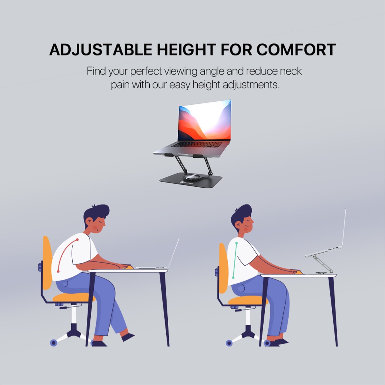 Fantech Note Book Stand with 360° Rotating Base (NS10)