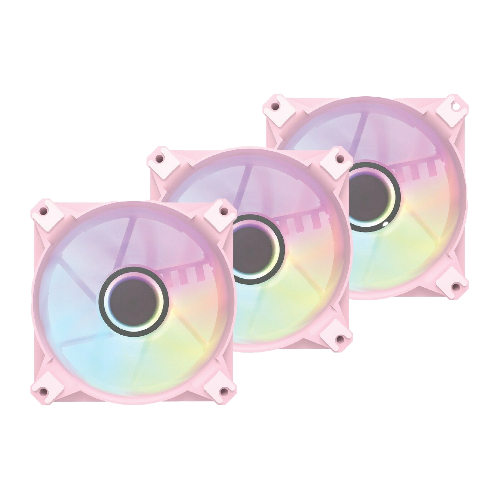 DarkFlash Infinity 8 3-Pack ARGB PWM Computer Case Cooling Fan with Controller 5V 3pin Header