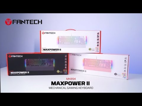 Fantech MAXPOWER II Wired Hot-Swap RGB Backlight Mechanical Keyboard with Wrist Rest