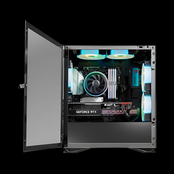 CPU Case, PC Case, matx case, mini atx case, matx cases, e atx cases, eatx cases, Black CPU case