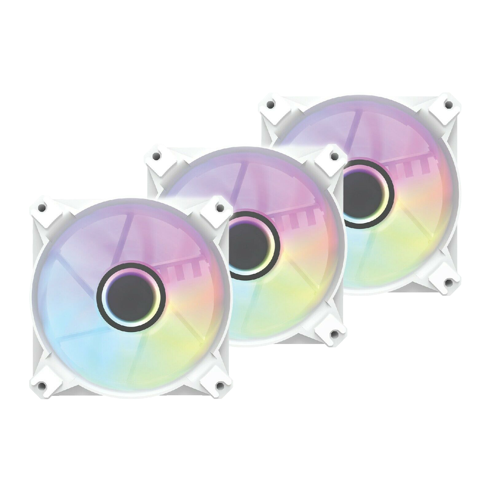 DarkFlash Infinity 8 3-Pack ARGB PWM Computer Case Cooling Fan with Controller 5V 3pin Header