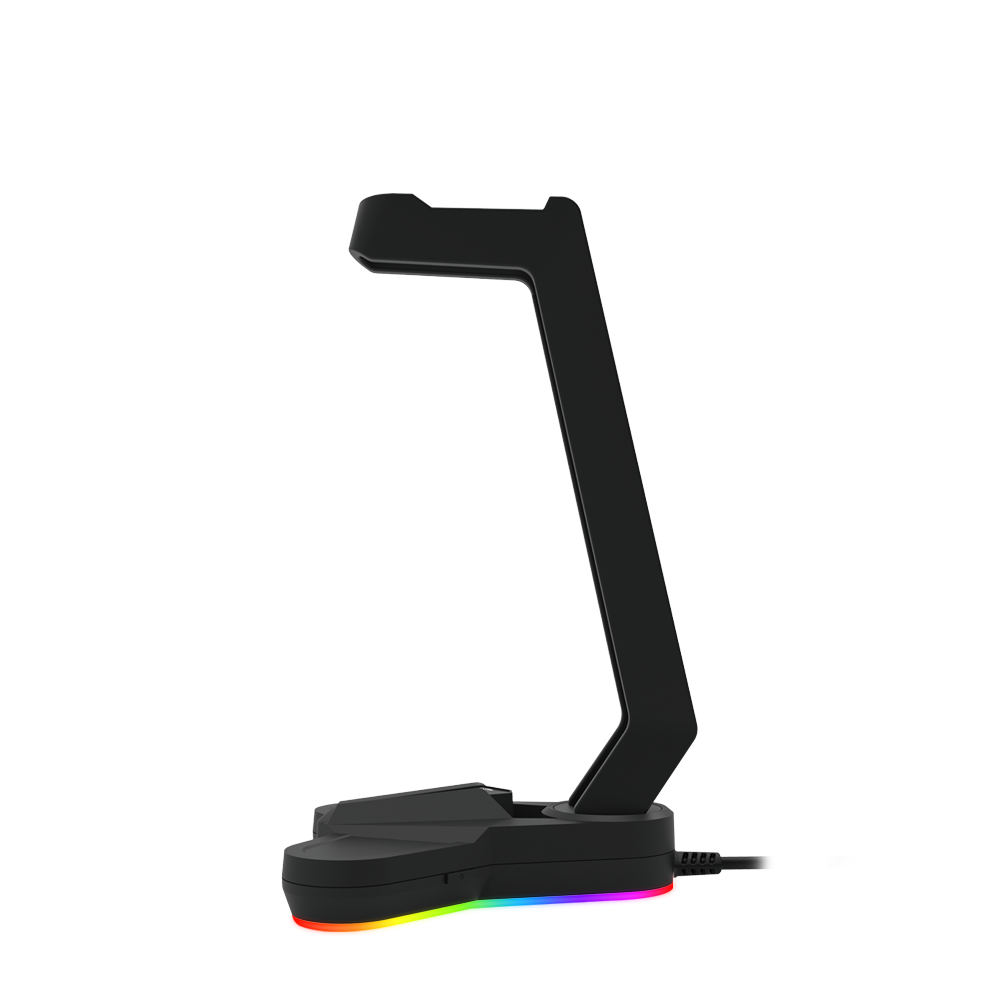 Computer Headphone stand, Headphone holder, Gaming headset stand, Headset stands, Black Headphone stand, Head phone stand, RGB headphone stand