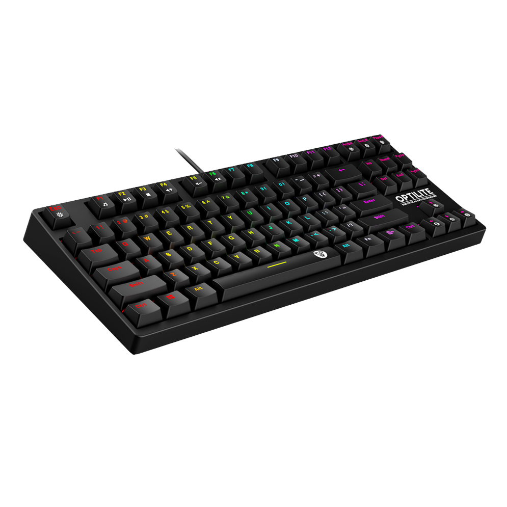 Fantech MK872 Gaming PC Optical Mechanical Keyboard 87 Keys Black Switch RGB Backlight Water Proof Gaming Keyboard Gaming Keyboard