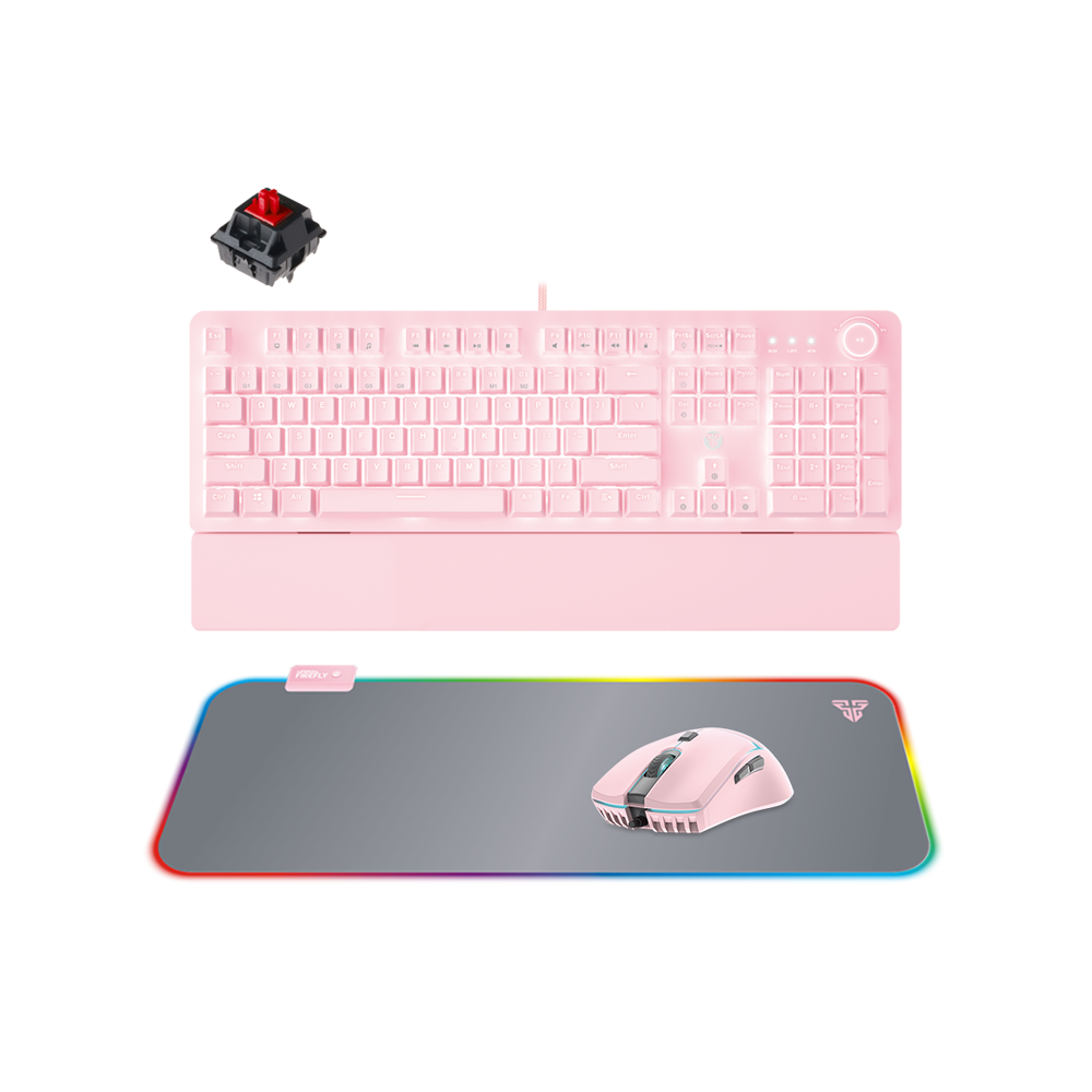 Fantech Sakura Edition Gaming 3-IN-1 Keyboard + Mouse +Mousepad Combo Set