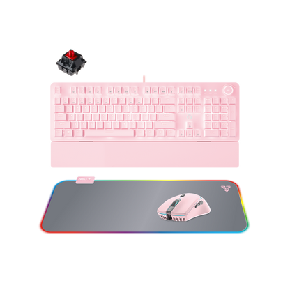 Fantech Sakura Edition Gaming 3-IN-1 Keyboard + Mouse +Mousepad Combo Set