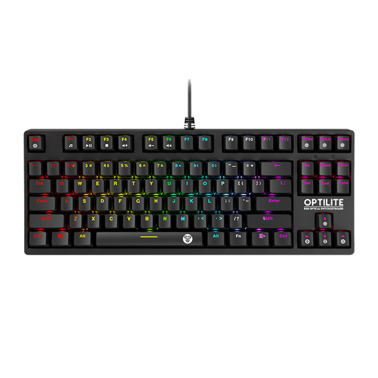 Fantech MK872 Gaming PC Optical Mechanical Keyboard 87 Keys Black Switch RGB Backlight Water Proof Gaming Keyboard 