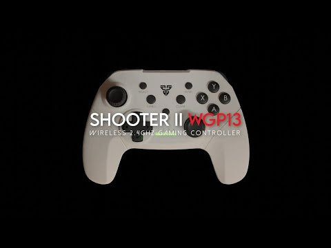 Fantech Wireless Gamepad Gaming PC / PS3 Controller Vibration Turbo Mode - White (SHOOTER II WGP13)