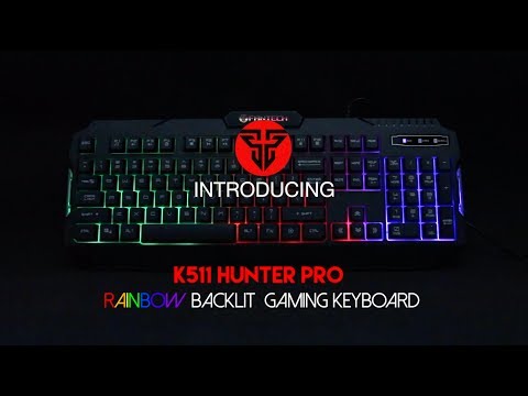Fentech HUNTER PRO K511 Gaming PC Membrance Wired Keyboard LED Backlight Gaming Keyboard