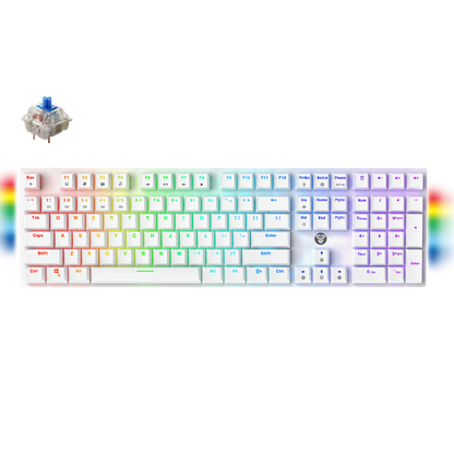 Fantech MAXFIT108 Mechanial Keybaord Wired Hot-Swappable RGB Backlit Computer Keyboard
